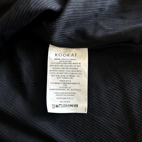 NWT Kookai Kalia Strapless Twist Front Top Black AU 12 US 8 Party Corset Style - Picture 8 of 11